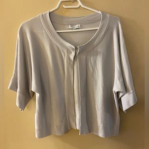 Joseph A. light grey cardigan sweater